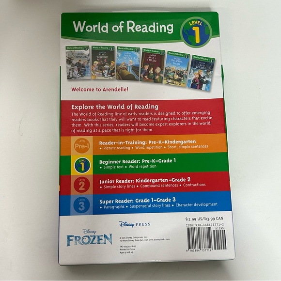 World Of Reading Frozen Level 1 Book set 6 books - Picture 6 of 14